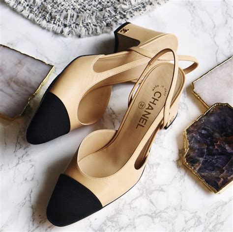 classic chanel shoe|chanel classic slingback shoes.